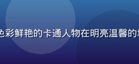 bytv亲子儿童频道封面，色彩鲜艳的卡通人物在明亮温馨的场景中互动，适合全家老小收看